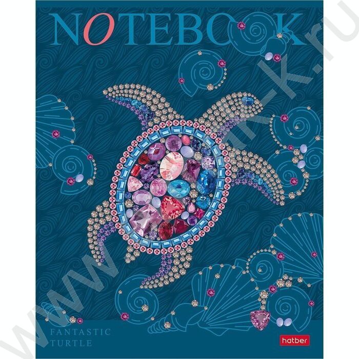 Тетрадь  96л клетка "Fantastic animals" /3D лак/мат.лам./ 5видов | Фото 4