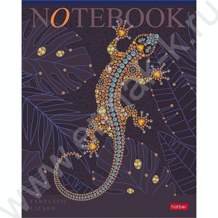 Тетрадь  96л клетка "Fantastic animals" /3D лак/мат.лам./ 5видов | Фото 5