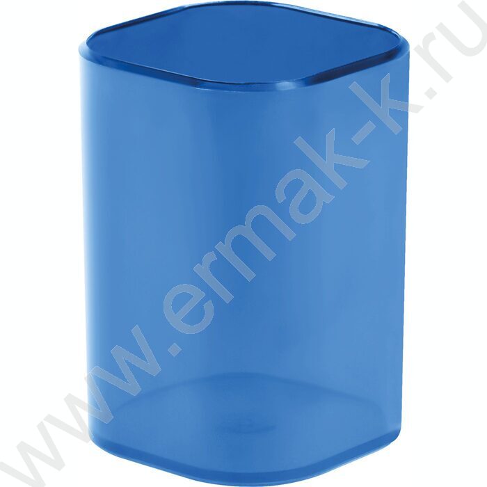 Стакан офисный квадратный "Фаворит" /тонированный синий | Фото 1