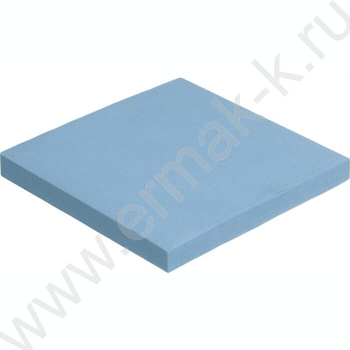 Бумага д/записей  76*76мм /100л, 62г/м², голубая с липким краем "Bright colours" | Фото 2