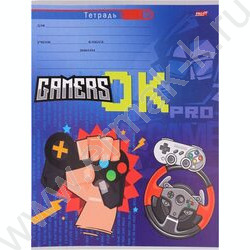 Тетрадь  12л линейка косая дополнительная "Хардкорный геймер-1" 5видов | Фото 3