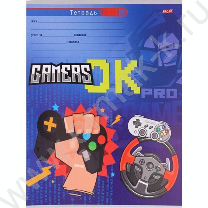Тетрадь  12л линейка косая дополнительная "Хардкорный геймер-1" 5видов | Фото 3