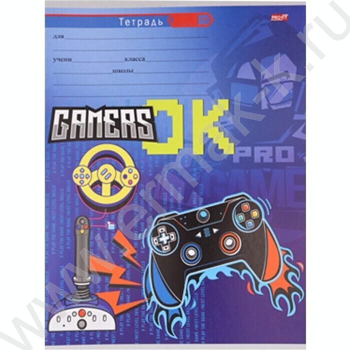 Тетрадь  12л линейка косая дополнительная "Хардкорный геймер-1" 5видов | Фото 6