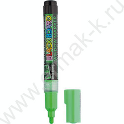 Маркер-жидкий мел /зеленый/ 3мм круг "Black Board Marker" /водная основа | Фото 1