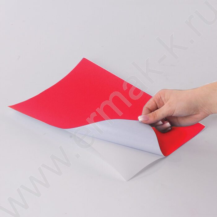 Этикетки самокл А4 210*297мм / 50л красные 80г | Фото 3