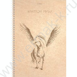 Тетрадь  80л А4 клетка/спираль "Золотой пегас" /мат.ламин. 3D фольга/ ассорти | Фото 3