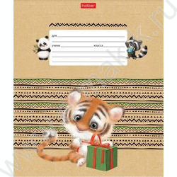 Тетрадь  12л в две линии с част.наклонными с доп.горизонт "Зоозаврики" ассорти | Фото 3