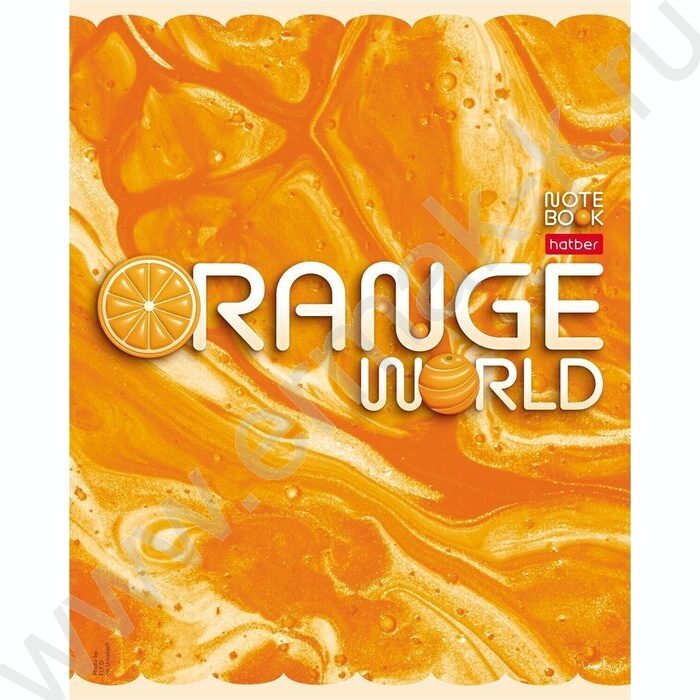 Тетрадь  96л клетка "Оранжевый мир" /мат.лам. / ассорти | Фото 3