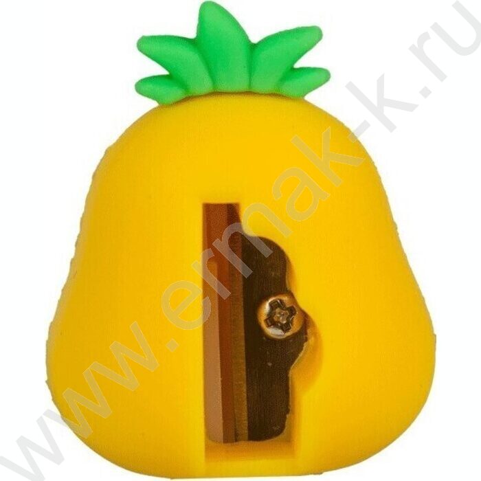Точилка 1отв. пластик Pineapple, 31*33*40мм, с покрытием Soft Touch | Фото 2