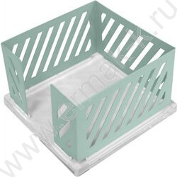 Подставка д/блок-кубиков металлическая Pastel /пастельно-мятная, 10*10*6,3см | Фото 1