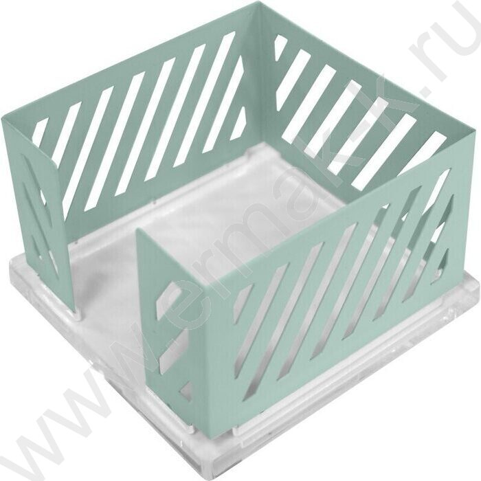 Подставка д/блок-кубиков металлическая Pastel /пастельно-мятная, 10*10*6,3см | Фото 1