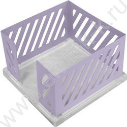Подставка д/блок-кубиков металлическая Pastel /пастельно-сиреневая, 10*10*6,3см | Фото 1