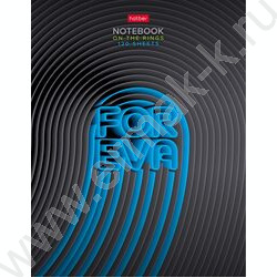 Тетрадь 120л клетка/кольца "Foreva" /глянц.лам. | Фото 1