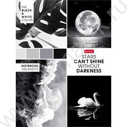 Тетрадь 160л клетка/кольца "Луный свет" /мат.лам. | Фото 1