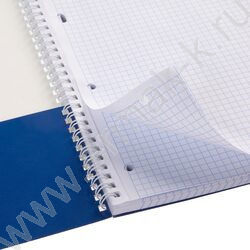 Тетрадь 100л А4 клетка/спираль-перфорация/карман "Underline" / УФ-лак/ | Фото 4