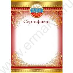 Сертификат Российская символика | Фото 1