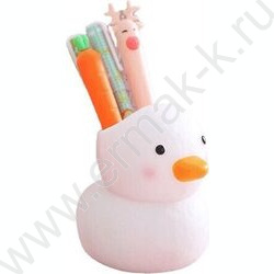 Подставка д/каранд. и ручек "Lucky duck" 11*8,5см в форме утенка /белая | Фото 1