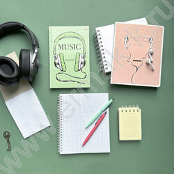 Ежедневник н/дат А5 Loud Music глянец/клетка | Фото 6