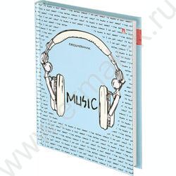 Ежедневник н/дат А6 Soundmania глянц/линейка | Фото 1