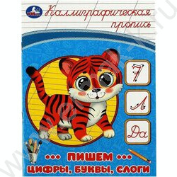 Пропись А5 Каллиграфическая.Пишем цифры,буквы,слоги | Фото 1