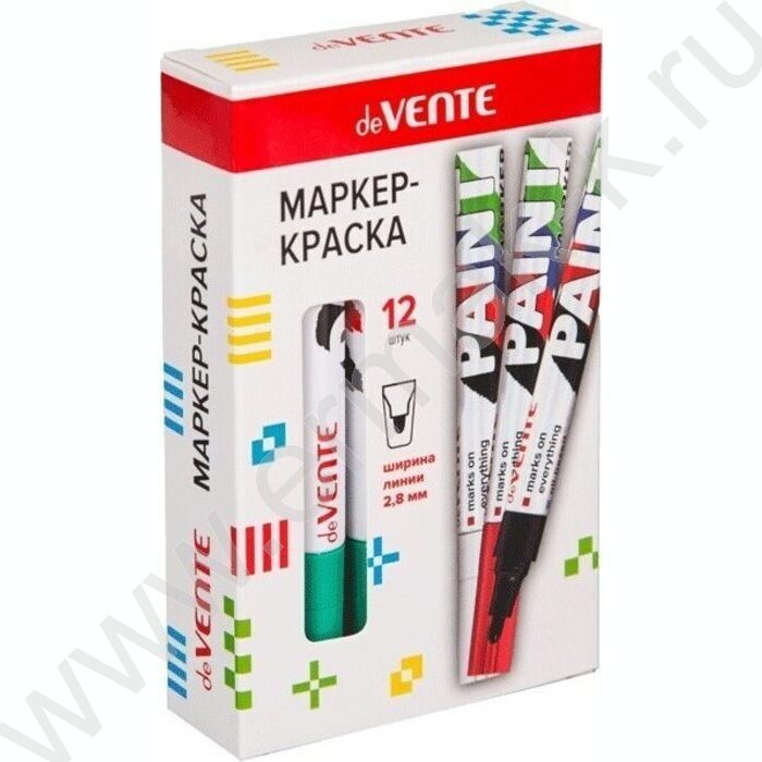 Маркер-краска /зеленый/ 2,8мм круг /нитро-основа | Фото 2