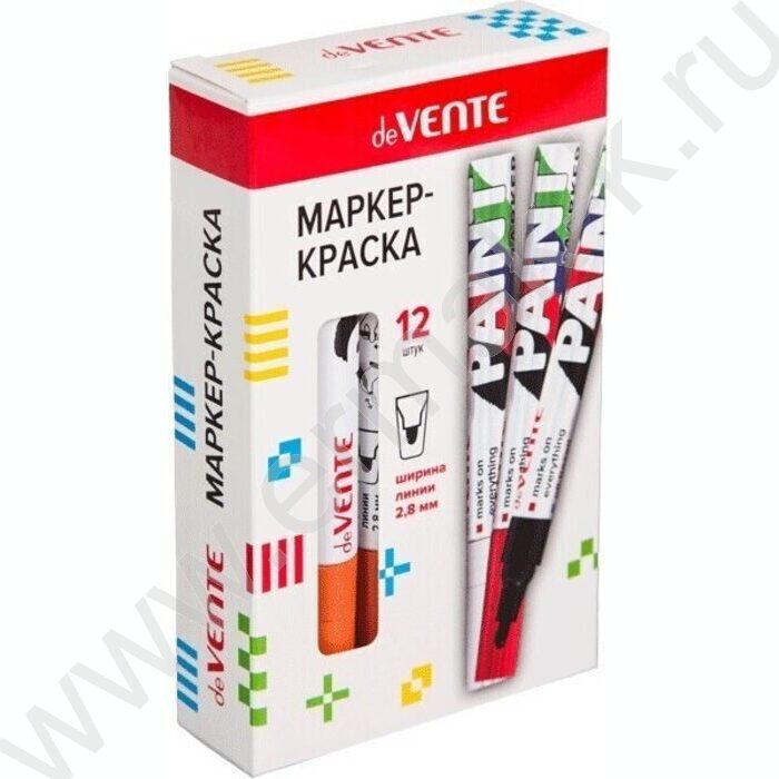 Маркер-краска /оранжевый/ 2,8мм круг /нитро-основа | Фото 2