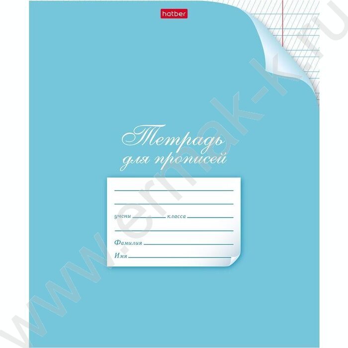 Тетрадь  12л линейка косая частая "Для прописей. С уголком" ассорти | Фото 1