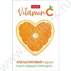 Блокнот  48л А7 3-х цв.блок "Vitamin C" | Фото 1
