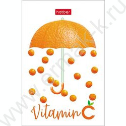 Блокнот  48л А7 3-х цв.блок "Vitamin C" | Фото 3