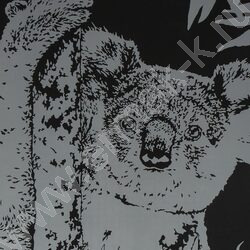 Набор д/творчества Скретчинг Неоновые животные."Коала" 30*40 | Фото 5