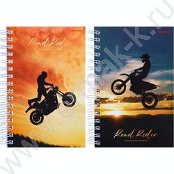 Зап. книжка 120л А6 спираль "Трюки на байке" ассорти | Фото 1