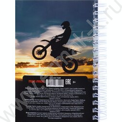 Зап. книжка 120л А6 спираль "Трюки на байке" ассорти | Фото 6