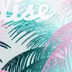 Зап. книжка  64л А6 тв.обл. "Рай фламинго" /твин-лак, холодная фольга/ | Фото 4