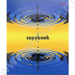 Тетрадь  80л клетка/кольца "Круги на воде" /лянец/лен/ | Фото 2