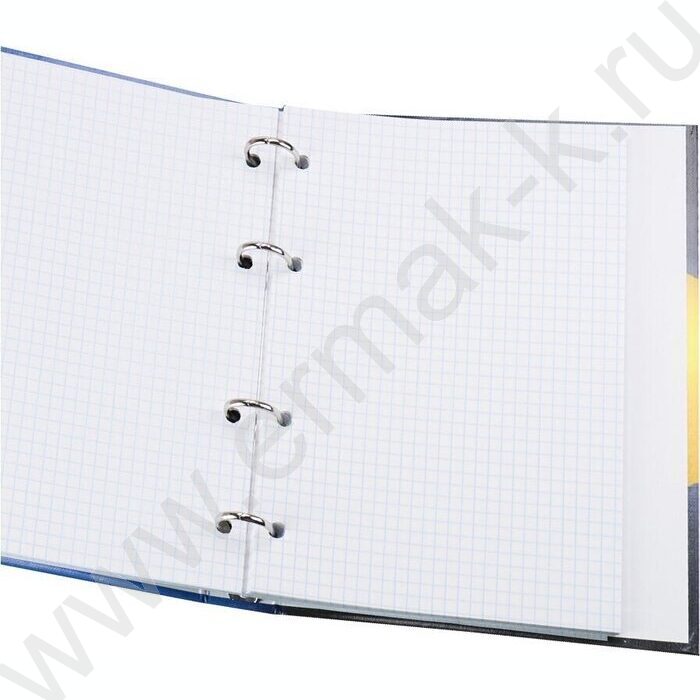 Тетрадь  80л клетка/кольца "Круги на воде" /лянец/лен/ | Фото 3