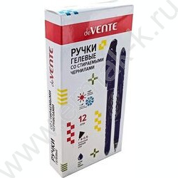 Ручка гелевая Пиши-Стирай 0,5мм синяя /полупрозр. синий корпус с серебристым, ластик | Фото 2