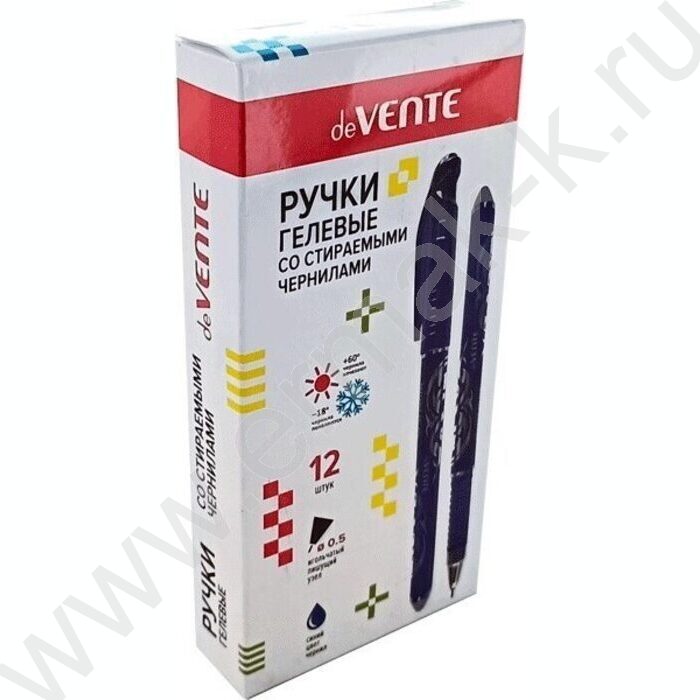 Ручка гелевая Пиши-Стирай 0,5мм синяя /полупрозр. синий корпус с серебристым, ластик | Фото 2