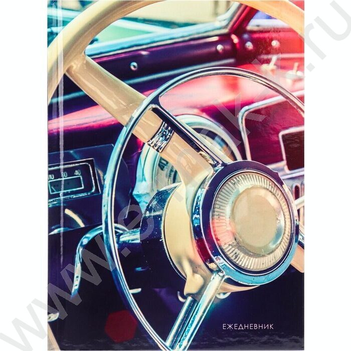 Ежедневник н/дат А5  64л Руль автомобиля /тв.обл.,блок с точкой через 1/ | Фото 2