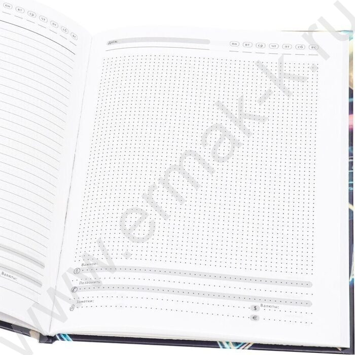 Ежедневник н/дат А5  64л Руль автомобиля /тв.обл.,блок с точкой через 1/ | Фото 3