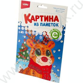 Набор д/творчества Картина из пайеток. Оленёнок