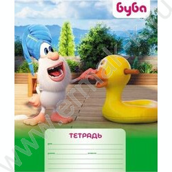 Тетрадь  12л линейка узкая "Буба" ассорти | Фото 4