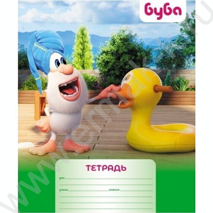 Тетрадь  12л линейка узкая "Буба" ассорти | Фото 4