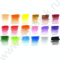 Карандаши  18цв Supremo /мягкий стержень /карт.коробка | Фото 3