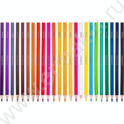 Карандаши  24цв Supremo /мягкий стержень /карт.коробка | Фото 2