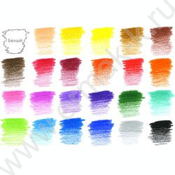 Карандаши  24цв Supremo /мягкий стержень /карт.коробка | Фото 3