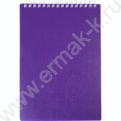 Блокнот  80л А5 спираль,пл.обл. "CANVAS  Фиолетовый" | Фото 1