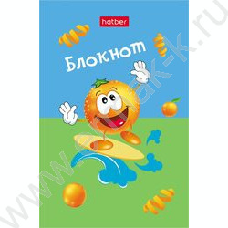 Блокнот  48л А7 3-х цв.блок "Экстремальный апельсинчик" | Фото 4