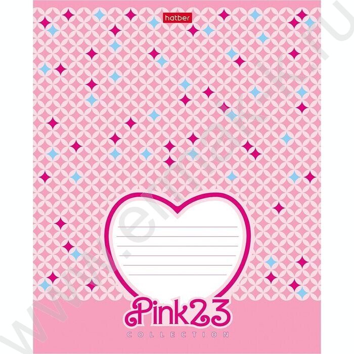 Тетрадь  18л клетка "Pink 23"  5видов | Фото 1