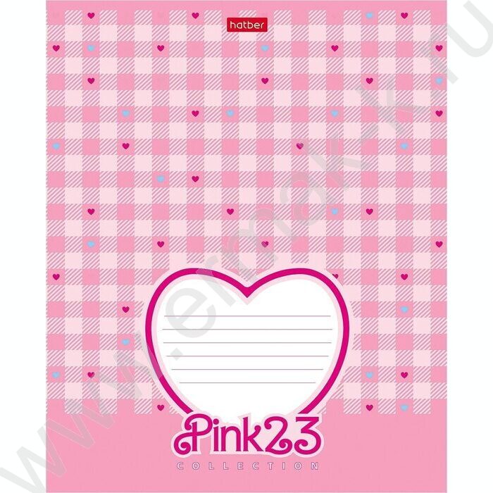 Тетрадь  18л клетка "Pink 23"  5видов | Фото 3