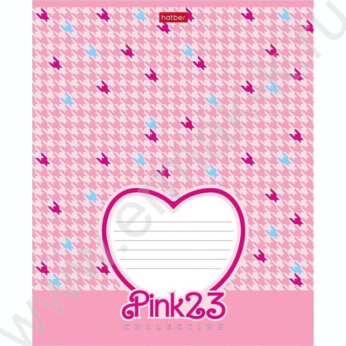 Тетрадь  18л клетка "Pink 23"  5видов | Фото 5
